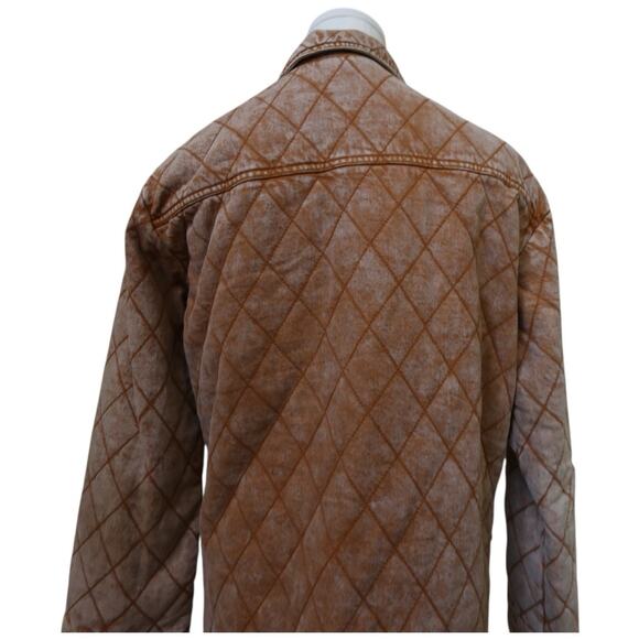 Young Fabulous & Broke Walker Quilted Jacket in Butterscotch Mineral YFB Size XS - Picture 11 of 12